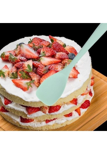 Mavi Pişirme Spatulası Kullanışlı Rahat Kavrama Kolay Temizlenebilir Ördek Dili Kürek Pişirme Mutfak Malzemeleri