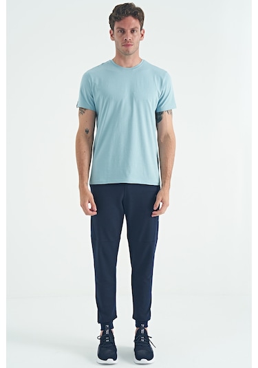 Air Jones Tommy Life Calvin Açık Mavi Basic Erkek T-shirt - 88245 Açik Mavi