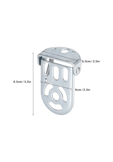 Ximistore9 Çocuk Bisikleti Arka Koltuk Ayak Dinleyici, Sağlam Demir Yapı, Çocuğun Ayaklarını Güvenle Tutar Gümüş