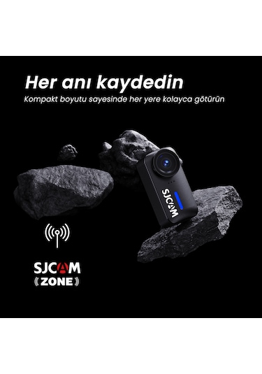 Sjcam C110 4k Eıs F2.0 15mp 125 Ip65 Mini Aksiyon Kamerası Siyah