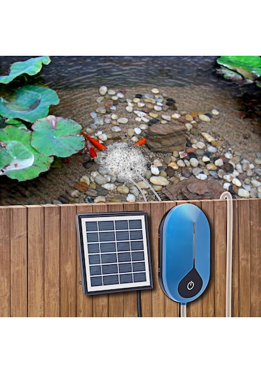 1.5 W 3600 Mah Güneş Oksijen Pompası Balık Tankı Oksijenatör