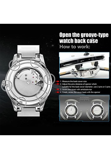 Xurunkeji 22 Parça Saat Tamir Takımı Saatçi Arka Kapak Sökücü Açıcı Bağlantı Pimi Saat Pilleri Boyutlandırma Aracı Saat Tamir Aracı Diğer