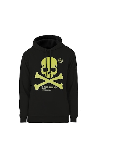 Bonesmen Erkek Kapüşonlu Sweatshirt (463017015) Siyah