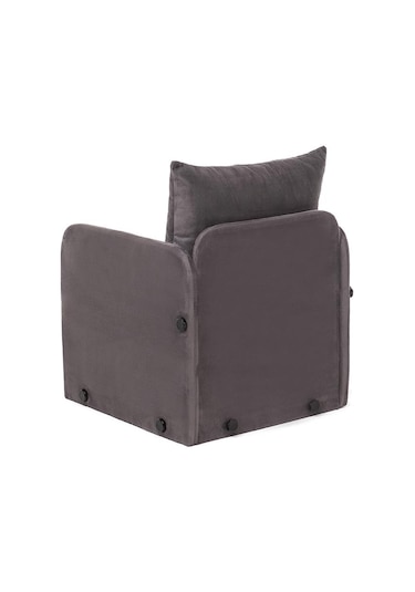 Pafu Saga Tekli Katlanır Yataklı Koltuk Soho Gri