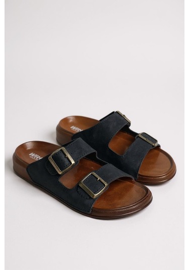 Wt 55201 Rahat Tabanlı Unisex Yazlık Günlük Hafif Tokalı Terlik Siyah