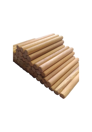 Ahşap Kavale Çubuk Çıta Yivsiz Kayın Kavela 15 Cm 10 Mm 50 Adet