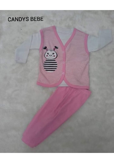 Candys Bebe KIZ BEBEK İKİ RENK TAKIM Çok Renkli