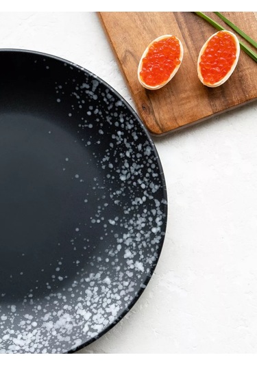 Korall 2'li Tabak Seti Düz Tatlı Tabakları 20,5 Cm Nero 236166029 Siyah