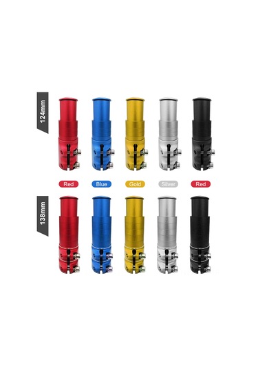 Ranyeek Bisiklet Gidon Yükseltici - 138mm Siyah Alüminyum, Rahat Sürüş İçin