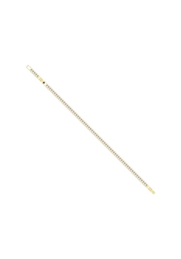 Merano Design 4mm Gold Baget Bileklik Çok Renkli