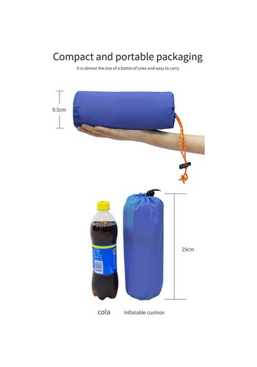 Gm-am25 Naylon + Tpu Şişme Uyku Mat Pres Tipi Şişirme Hava Yatağı Yastık İle Kamp Pedi 001