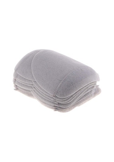 10 Çift Gri Pamuklu Omuz Pedleri Ekleme Sewın Dolgu Elbise Aksesuarları