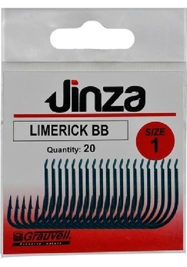 Jinza 57090 Limerik Blue Mavi Olta İğnesi 20 Li Paket No:3 - Standart