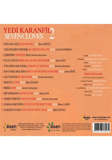 Yedi Karanfil - Seven Cloves 2 Cd