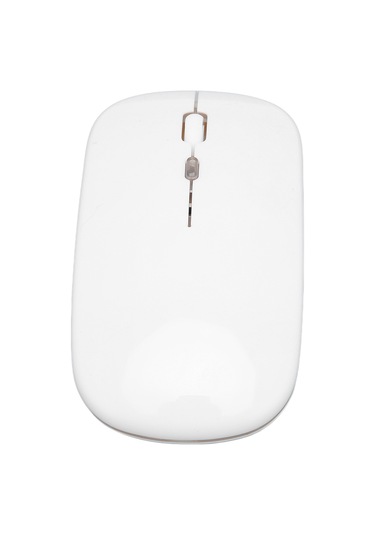 Tenfowee Beyaz Usb Şarjlı 2.4g Kablosuz Sessiz Fare - 3 Seviye Dpı Ayarı, Led Işıklı, 10m Mesafe, Ergonomik Tasarım Batarya Dahil