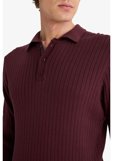 Defacto Standart Fit Polo Yaka Triko Kazak E5335ax25wnbr34 Bordo-br34 Defacto Standart Fit Polo Yaka Triko Kazak E5335ax25wnbr34 Bordo-br34