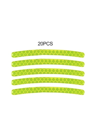 Jms Tekerlek Yansıtıcı Şerit Su Geçirmez Araba Aksesuarları Tekerlek Göbeği Etiketi Sürüş Bandı