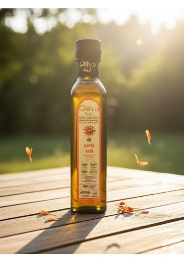Soğuk Sıkım Aspir Yağı %100 Doğal Ve Katkısız 250 Ml Omega-6 Ve E Vitamini Kaynağı Cam Şişe Sıvı Cilt Ve Saç Bakımı İçin Bitkisel Yağ