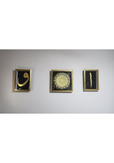 Elif & Vav & 60 X 60 Rölyef Tablo Seti