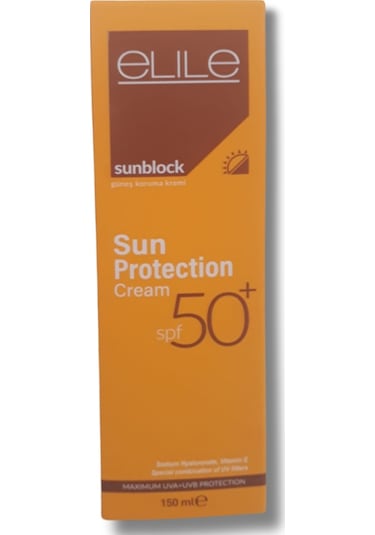 Elile Sunblock Sun Protection Güneş Koruma Kremi SPF50+ 150 ML