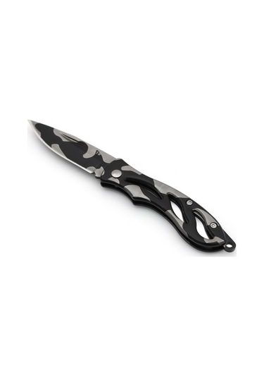 Valkyrie 2019 Zebra Katlanabilir Outdoor Kamp Cep Çakısı Siyah