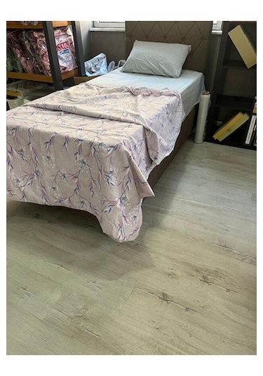 Çiçek Desenli Pembe Ve Mavi Tek Kişilik Nevresim Takımı
