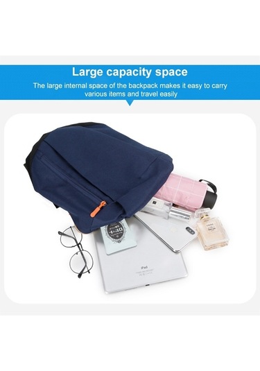 Sones Haweel Büyük Kapasiteli Çok Fonksiyonlu Sırt Çantası Taşınabilir Hafif Çanta Koyu Mavi