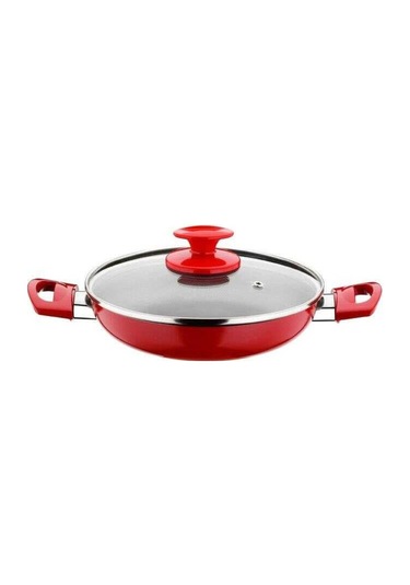 Papilla Redio 6Lı 18-20-22 Cm Yumurta Sahan Seti. Kırmızı