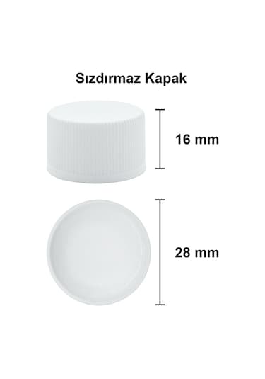 Afracam Cold Brew Yassı Şeffaf 200 ML Beyaz Kapaklı Cam Şişe