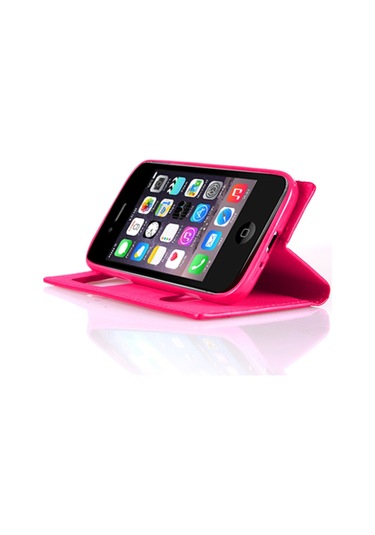 Iphone 4S Dikisli Ve Gizli Miknatisli Tiger Kilif Pembe 225297437