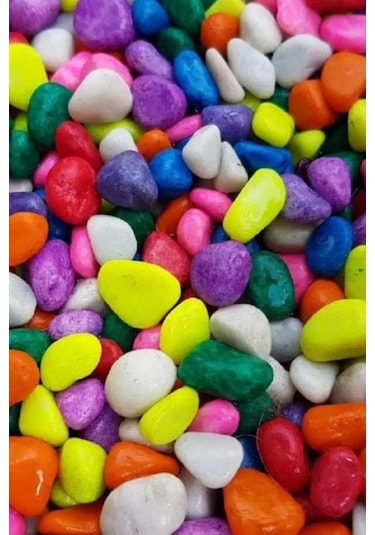 Usmtekno Renkli Çakıl Taşı Fanus Taşı 10 KG