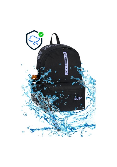 Geniş Hacimli Günlük Ve Okul Kullanımına Uygun Unisex Siyah Gri Sırt Çantası Pwcnt005 Siyah Gri