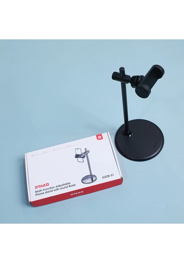 Rtako Xgzb-01 Çok Fonksiyonlu Ayarlanabilir Telefon Standı Gri Gri