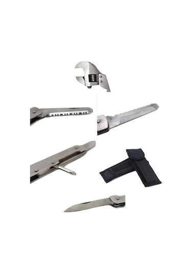 Geeroyoo Kılıflı 4 Fonksiyonlu Orta Boy İngiliz Anahtarı Uygun,