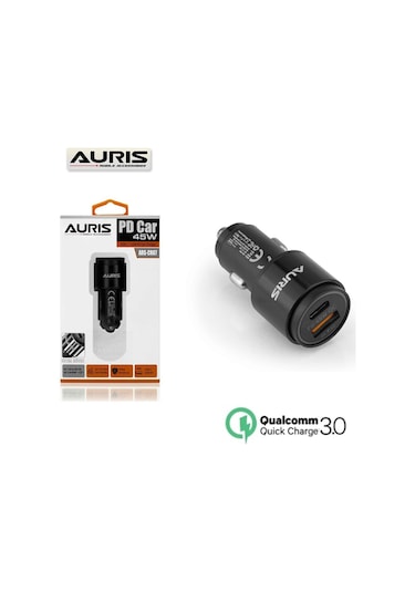 Auris 45 W PD USB C / Type C Araç Çakmaklık Oto Şarj Cihazı