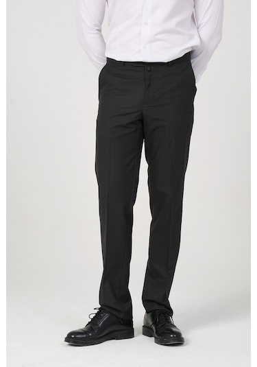 Erkek Regular Fit Kumaş Pantolon Antrasit