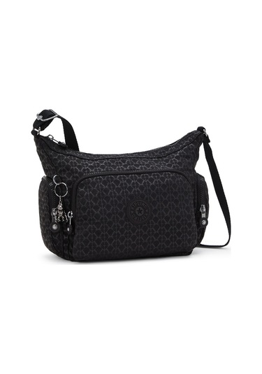 Kipling Kıplıng Gabb S Küçük Boy Omuz Çantası Siyah Sıgnature Emb Siyah