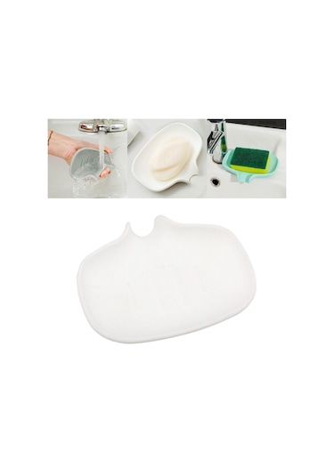 Suntek Sabunluk Tutucu Organizatör Kaymaz Sünger Raf