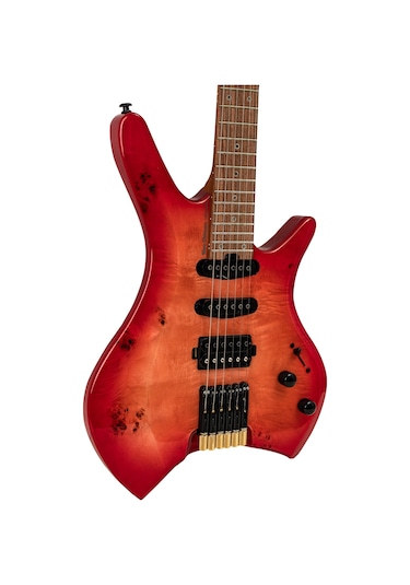 New Orleans Hdl450 Kırmızı Headless Elektro Gitar + Gigbag Çanta