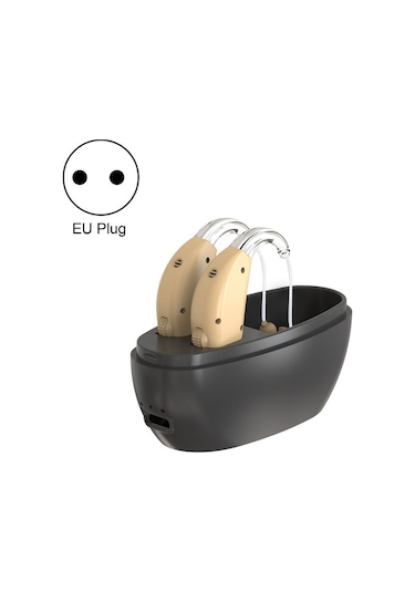 Sones Yaşlılar İçin Ses Amplifikatörü Nı Şarj Edebilir, Özellikler: Ab Fişi Ten Rengi Çift Makine + Siyah Şarj Kutusu