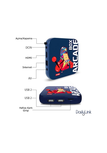 Arcade PS1/PSP/N64 Retro Arcade Box Video Oyun Konsolu