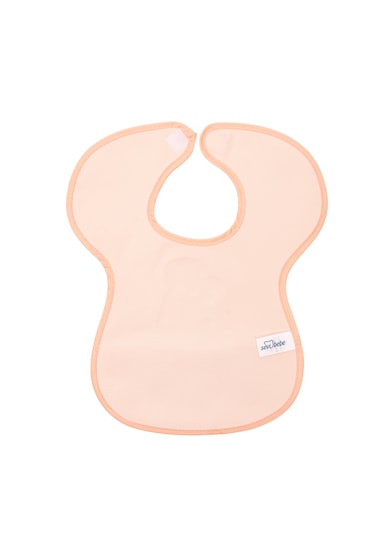 Sevi Bebe Cırtlı Muşamba Önlük Mutlu Tavşan Art 22-183 Somon