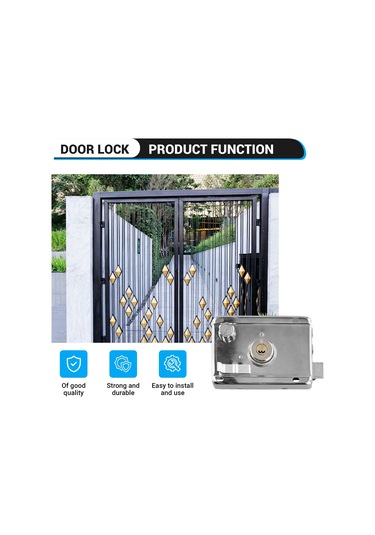 Nayomiglow Dış Kapı Kilitleri Güvenlik Hırsızlık Önleme Kilidi Çoklu Sigorta Kilidi Ahşap Kapı Kilidi Donanım İç Yurt