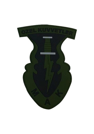 Single Sword 3d Silikon Mak Özel Kuvvetler Arması Patch 001
