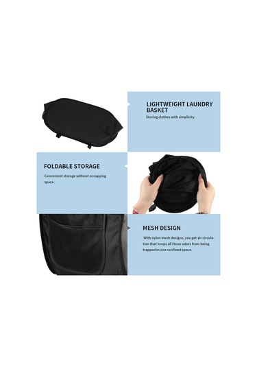 Kulplu Katmanlı Çamaşır Sepeti, Yurt İçin Katlanabilir Sepet, Banyo Ve Seyahat 1