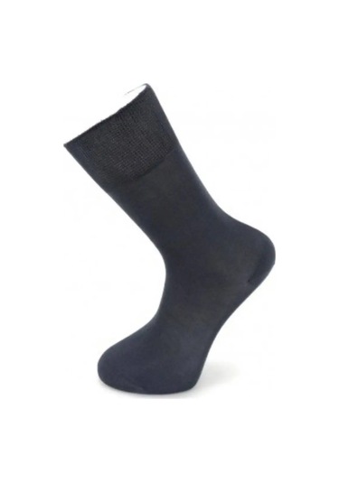 Carabellı Gri İnceden Pamuk Çorap 3 Çiftlik Set 135845688 Koyu Gri