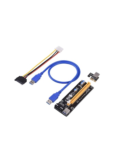 Pcı Express To Pcıe Adaptör Set 1X To 16X Usb 3.0 Bitcoin Mining
