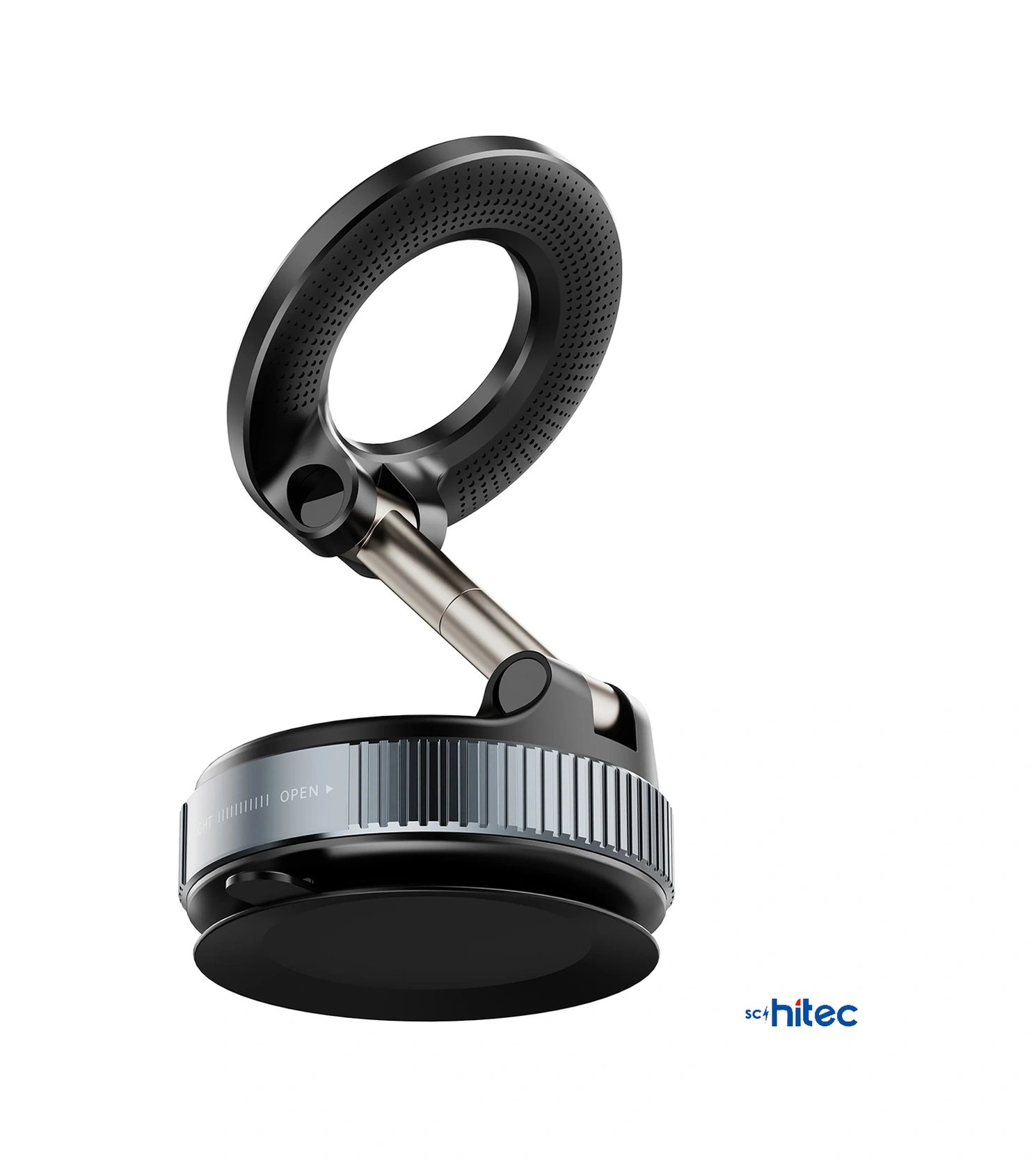 Schitec X68 Araç İçi Manyetik 360 Vakumlu Kilitli Telefon Tutucu Siyah