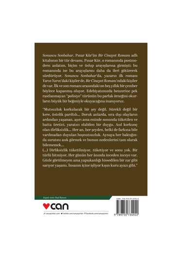 Sonuncu Sonbahar - Pınar Kür  - Can Yayınları