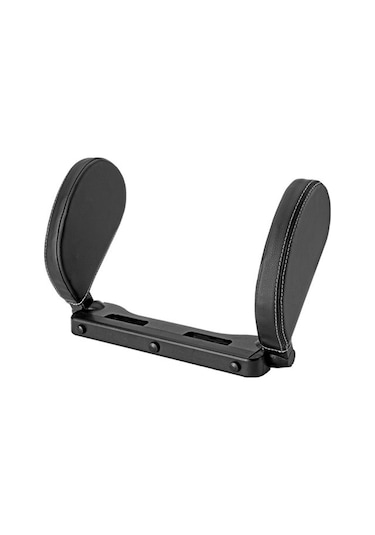 Yifomall Araç Koltuk Başlığı Yastığı - Hafızalı Köpük Boyun Desteği, Rahat Uyku İçin Ayarlanabilir U Şeklinde Siyah